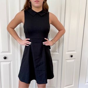 Lulu’s Flowy Black Collared Dress
